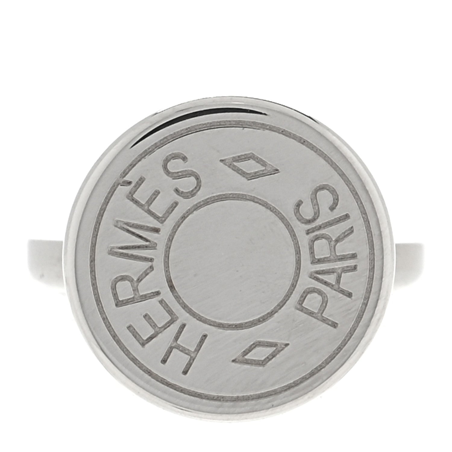 Hermes Palladium Clou De Selle Cufflinks Black 3 of 3