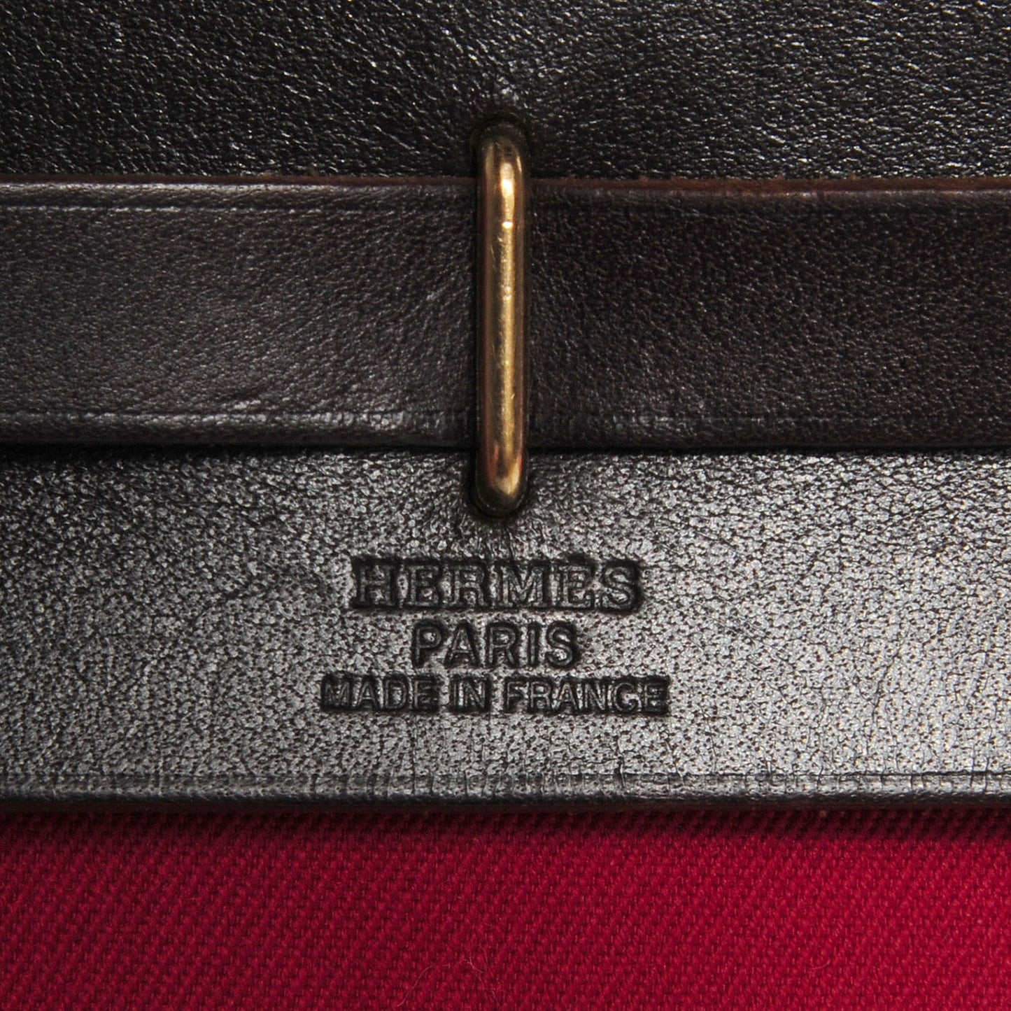 Vache Calfskin Toile Herbag TPM Red Orange