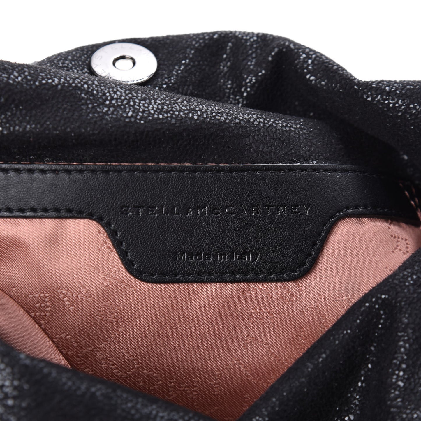Shaggy Deer Mini Falabella Fold Over Tote Black