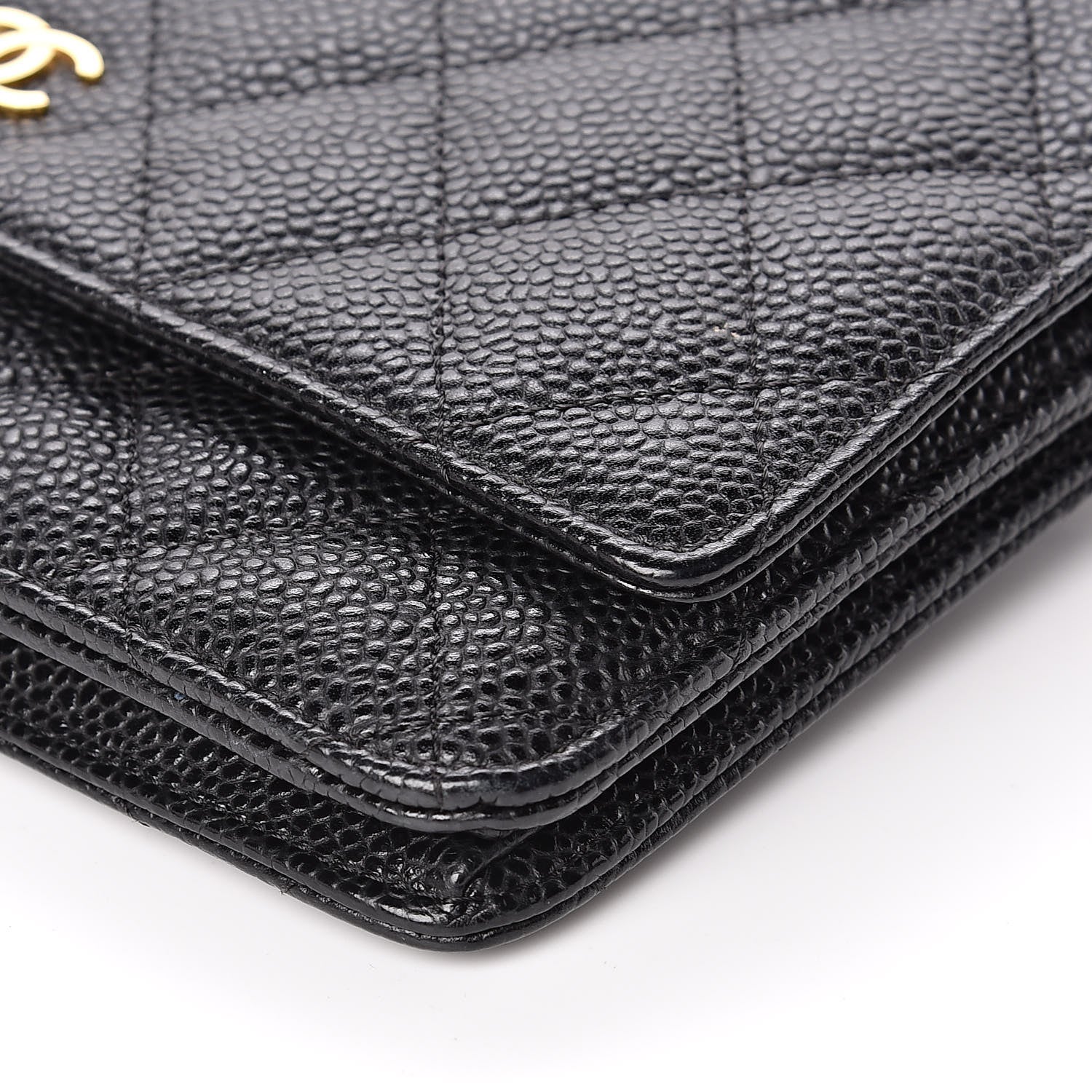Chanel Caviar Quilted Wallet On Chain WOC Black 10 of 12