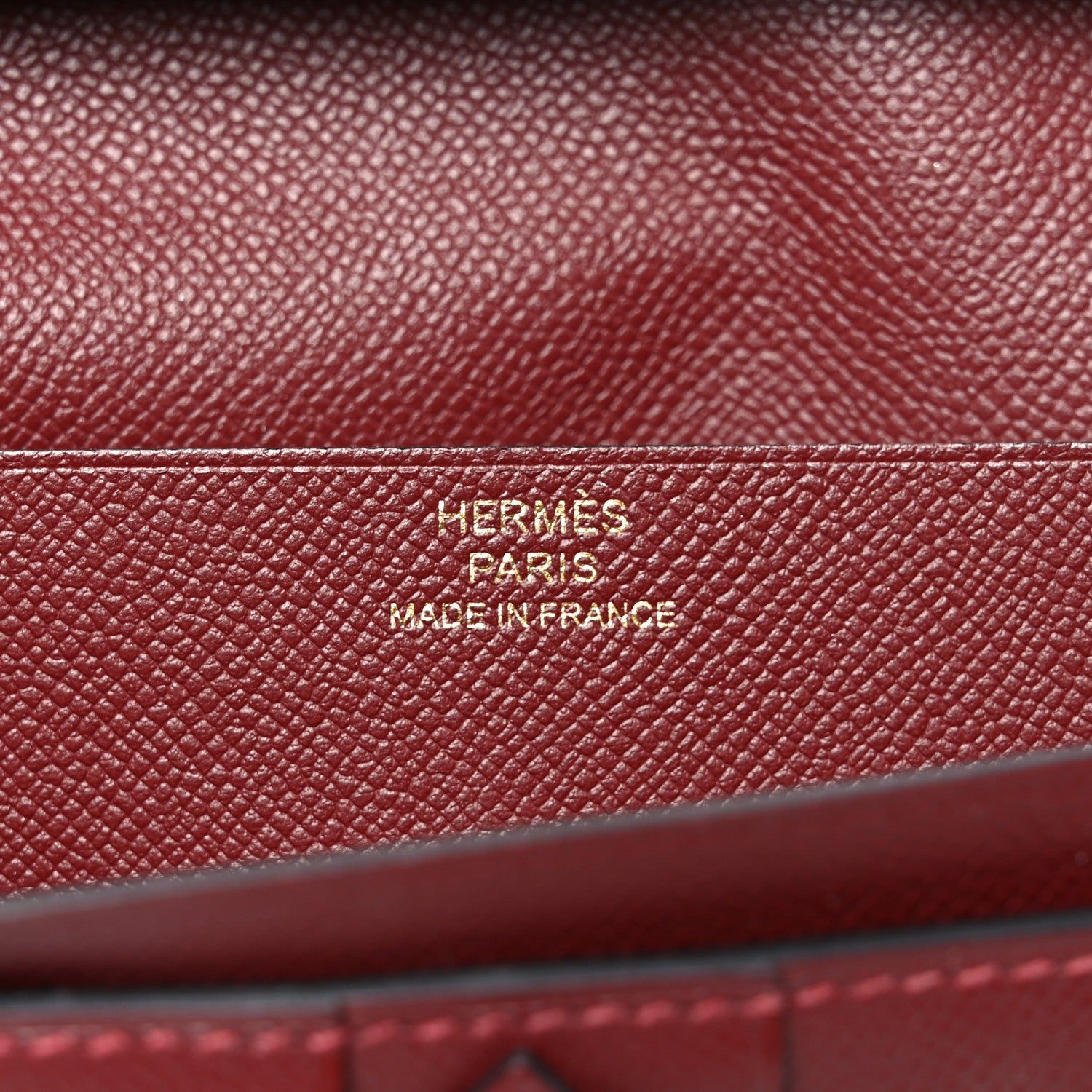 Hermes Epsom Bearn Gusset Wallet Rouge H 6 of 7