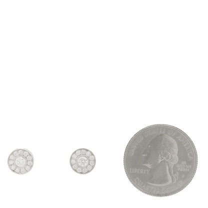 Tiffany Platinum Diamond .53ctw Large Circlet Earrings 2 of 4