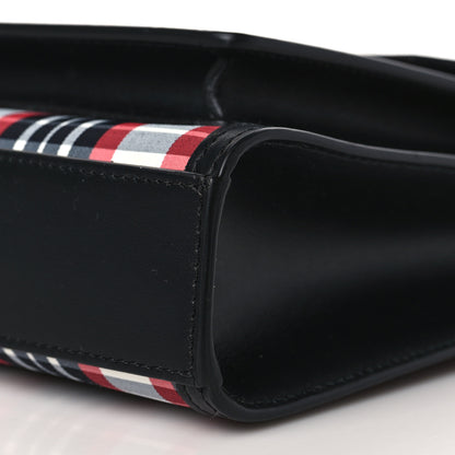 Burberry Calfskin Nylon Tartan Mini Pocket Bag Bright Red 8 of 8