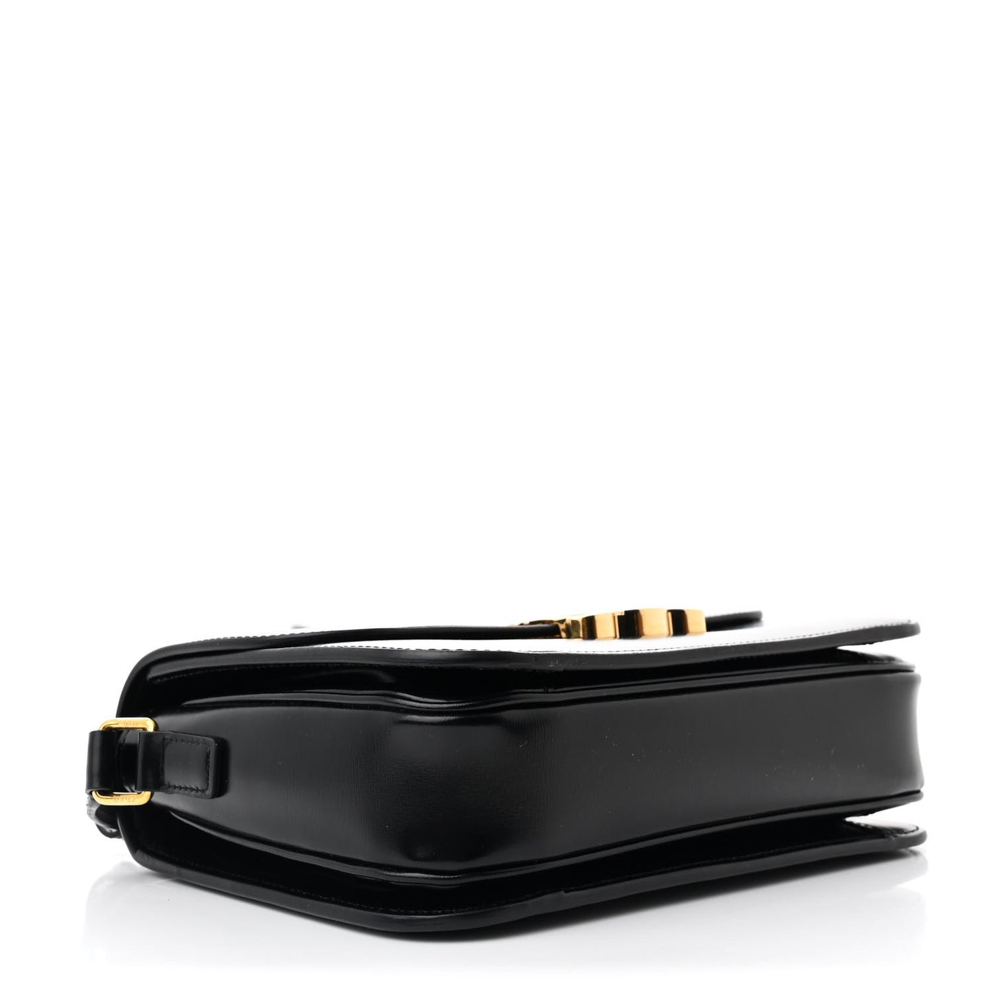 Shiny Calfskin Medium Triomphe Black