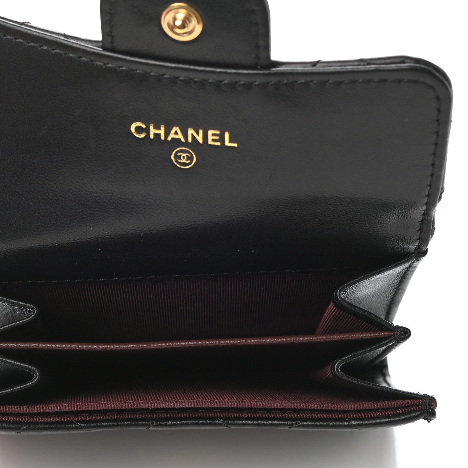 Chanel Lambskin Quilted Flap Card Holder Black 5 of 8
