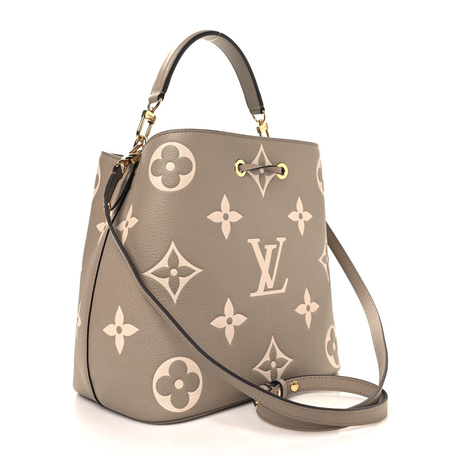 Louis Vuitton Empreinte Monogram Giant Neonoe MM Tourterelle Creme 4 of 11