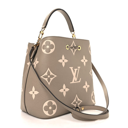 Louis Vuitton Empreinte Monogram Giant Neonoe MM Tourterelle Creme 4 of 11