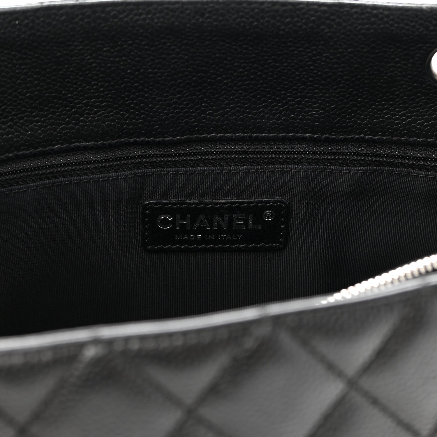 Chanel Caviar Quilted Grand Shopping Tote GST Black 6 of 9