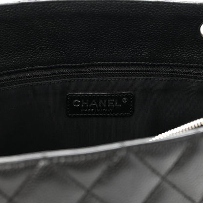 Chanel Caviar Quilted Grand Shopping Tote GST Black 6 of 9