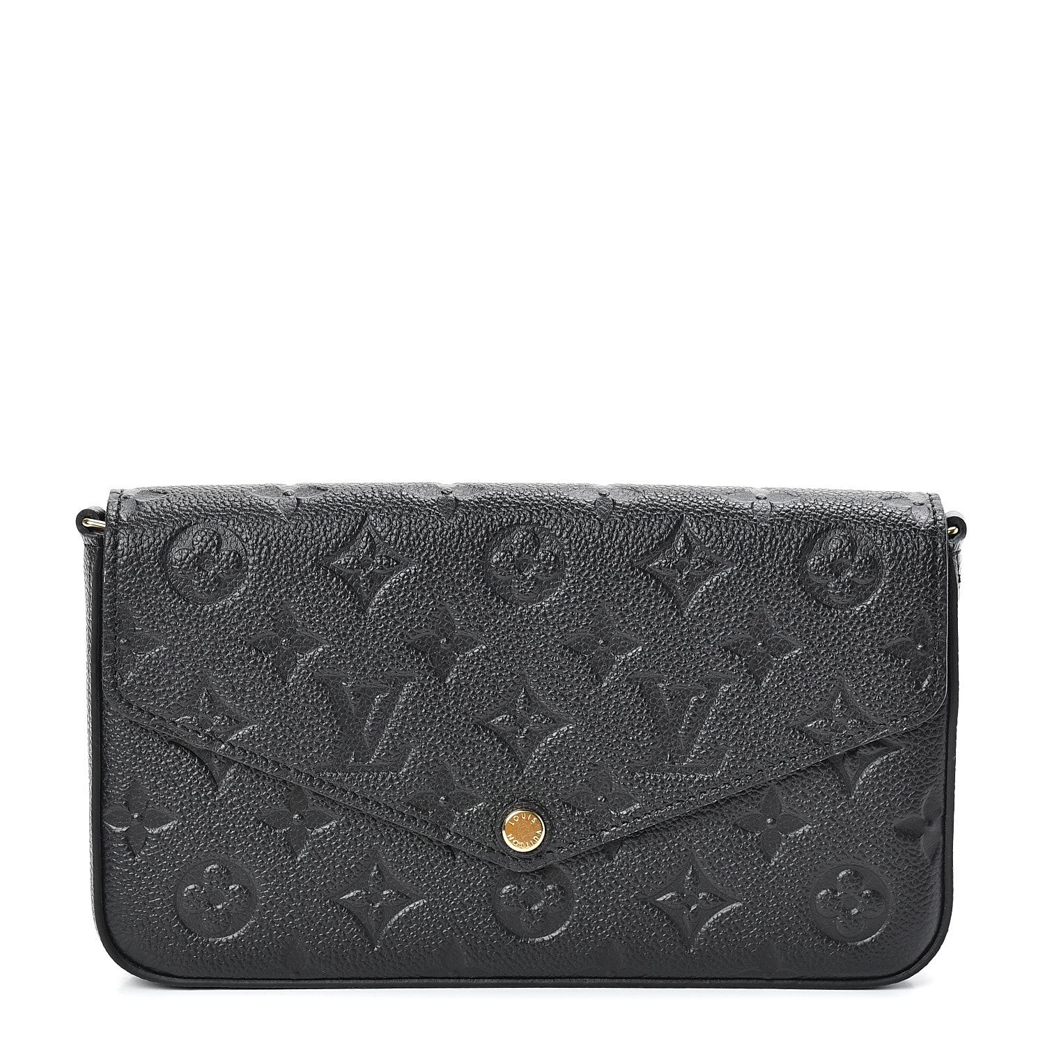 Louis Vuitton Empreinte Pochette Felicie Chain Wallet Black 1 of 12