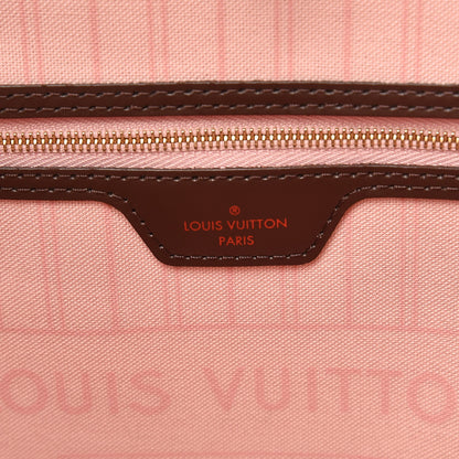 Louis Vuitton Damier Ebene Neo Neverfull MM Rose Ballerine 6 of 9