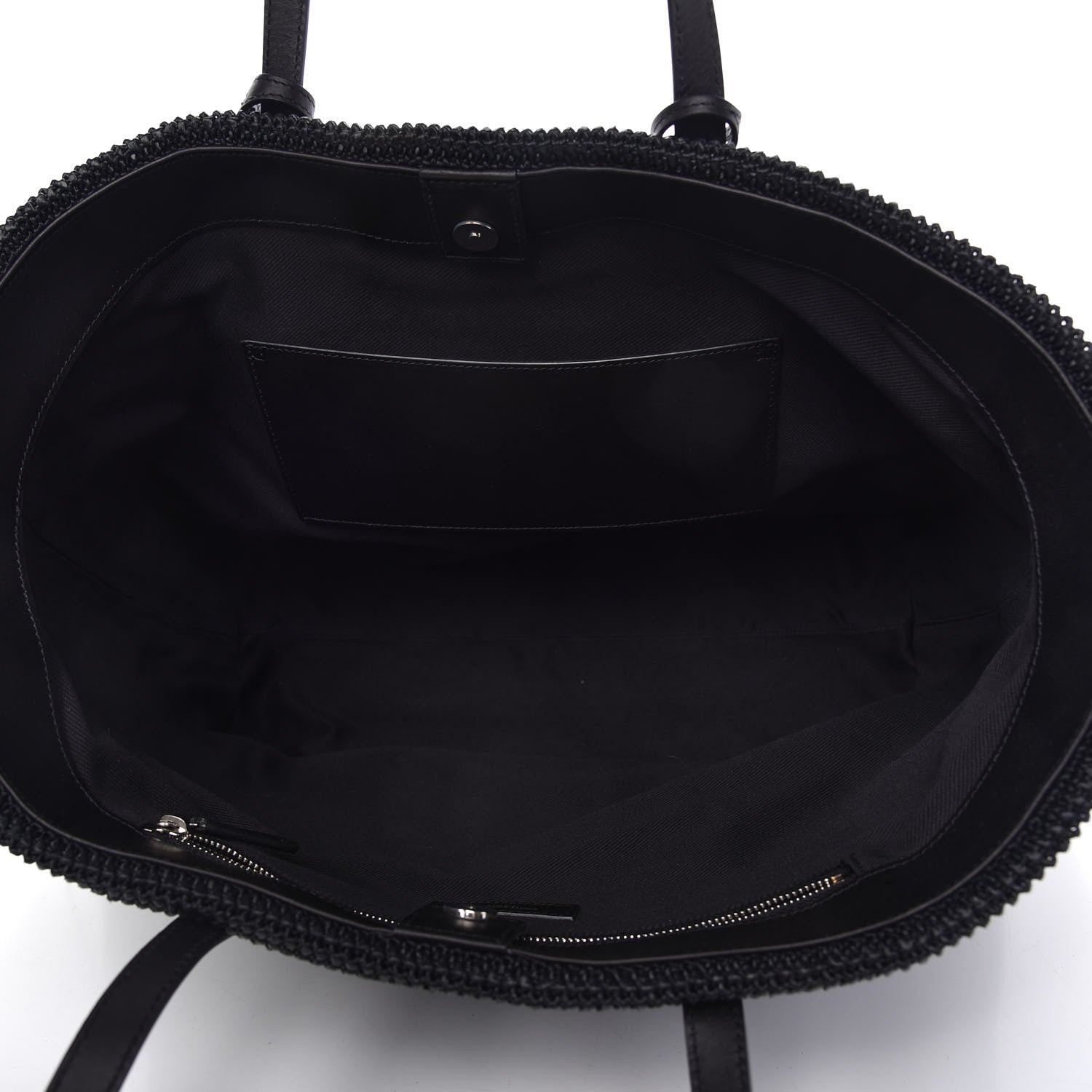 Saint Laurent Raffia Tote Black 5 of 10