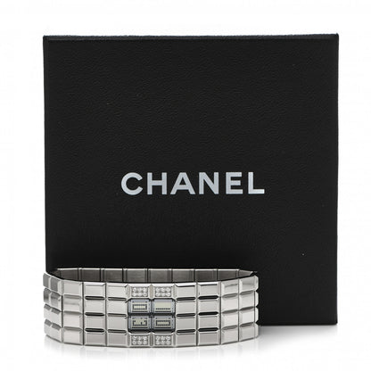 Chanel Stainless Steel Diamond 24mm Chocolat Digital Quartz Watch 7 of 7