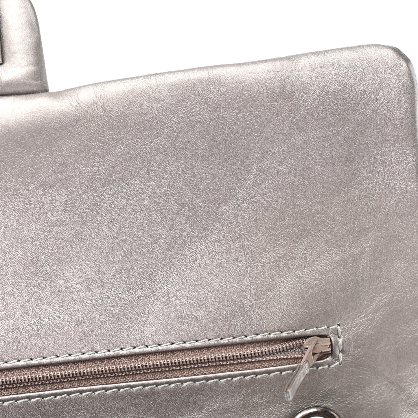 Metallic Aged Calfskin Quilted 2.55 Reissue 227 Flap Grey