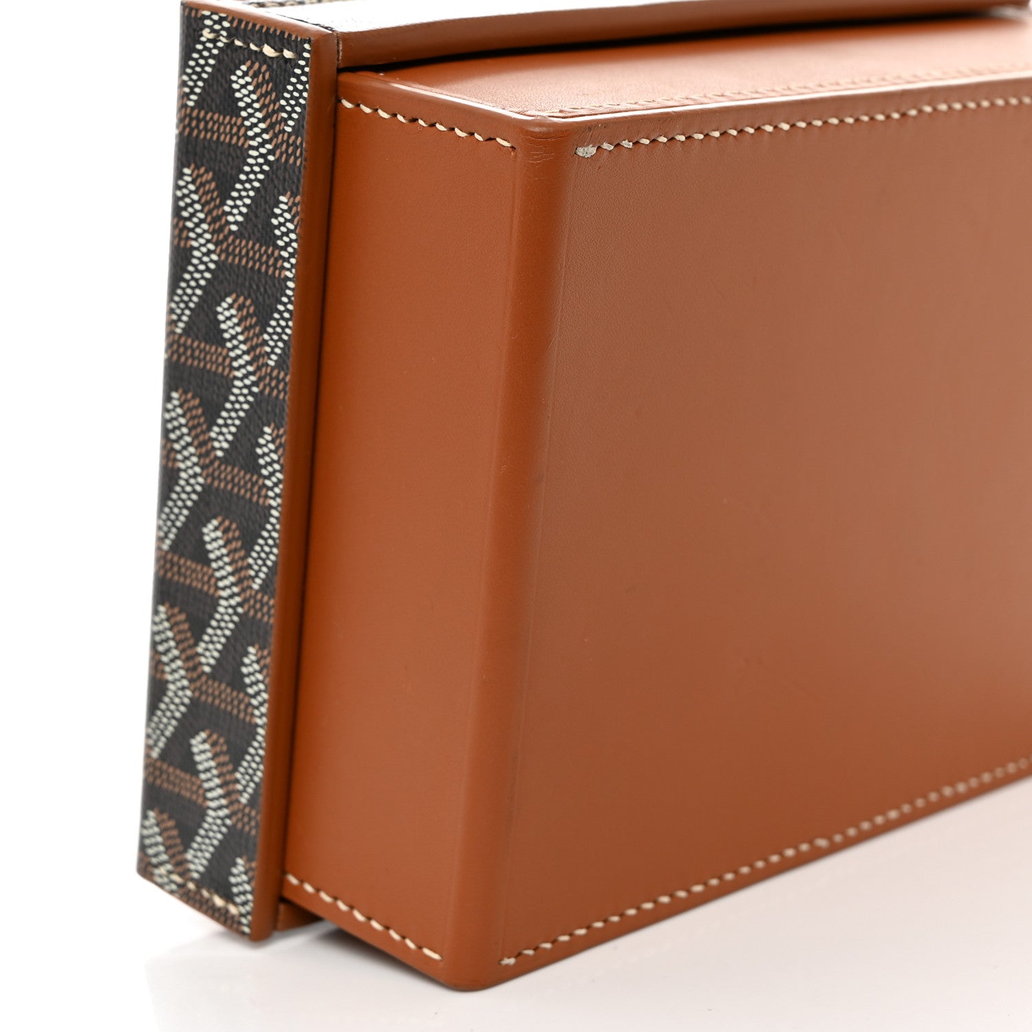 Goyard Goyardine Coffret Montres 4 Watch Box Black Gold 9 of 10