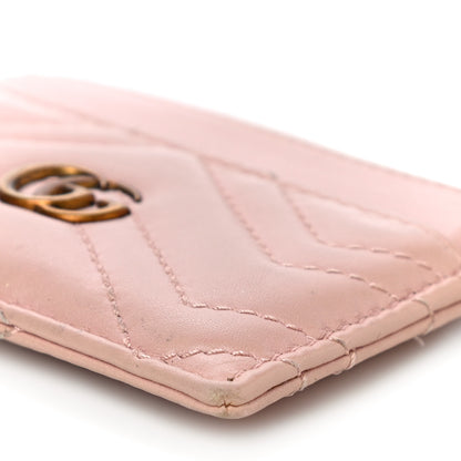 Gucci Calfskin Matelasse GG Marmont Card Holder Perfect Pink 9 of 15