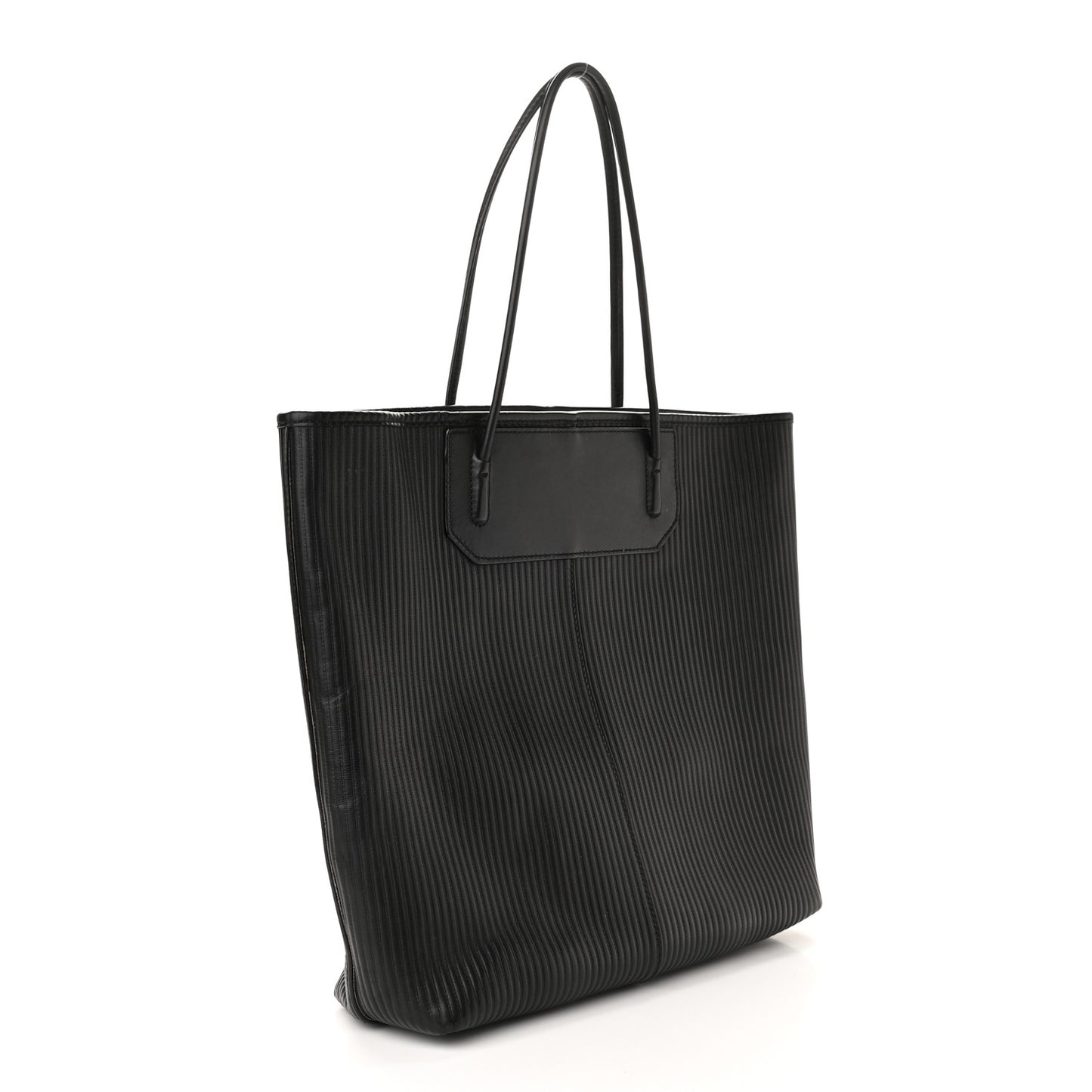 Calfskin Prisma Skeletal Tote Black