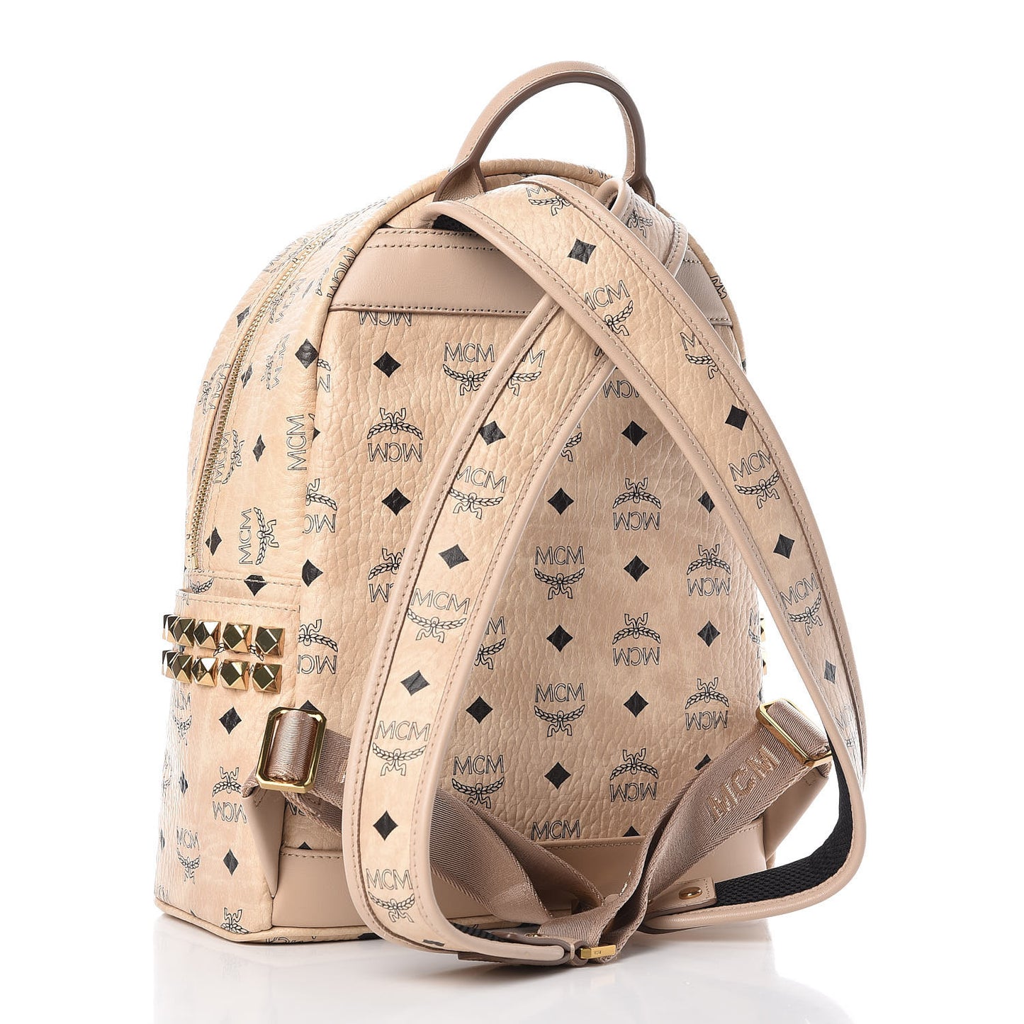 Visetos Small Side Stud Stark Backpack Beige