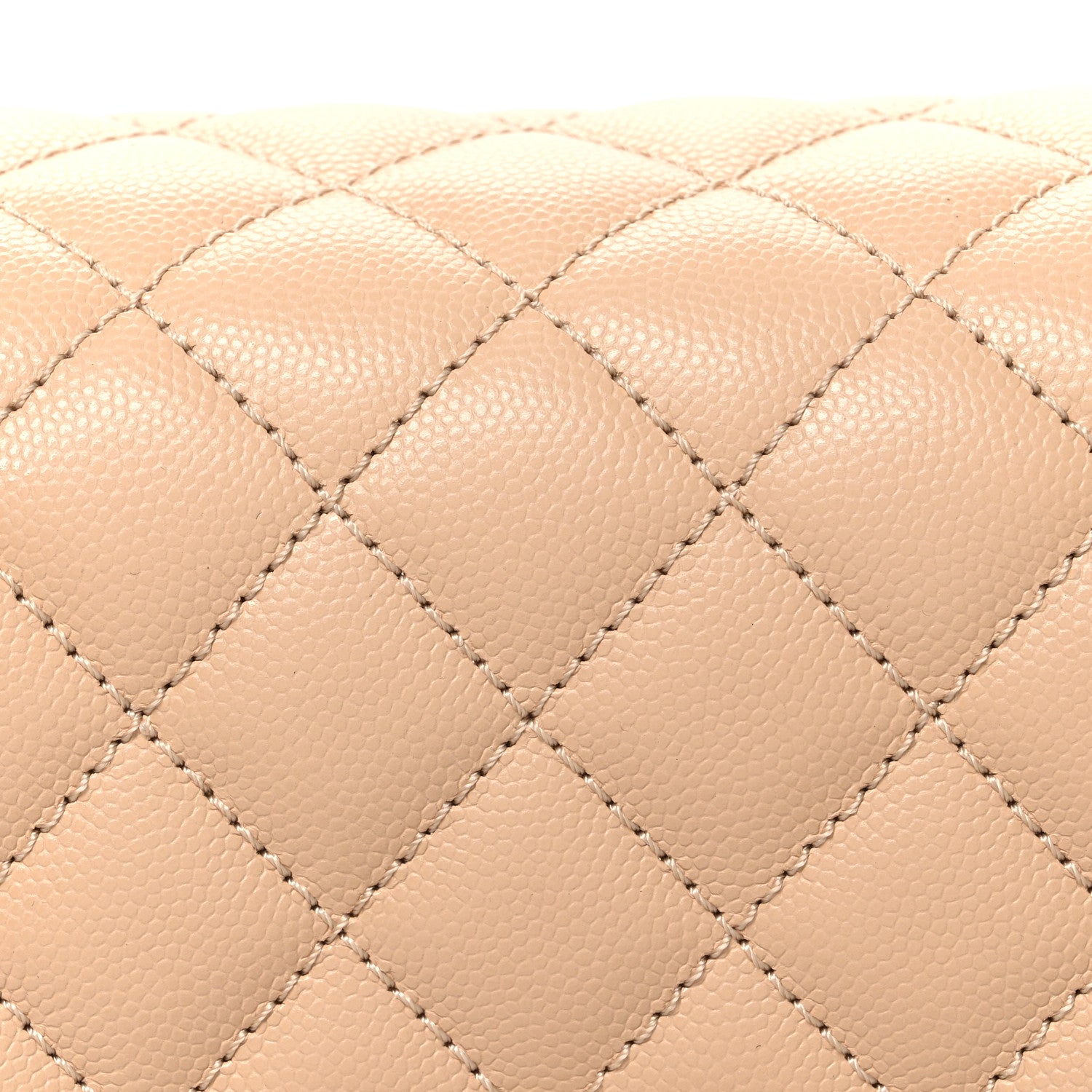 Chanel Caviar Quilted Small Coco Handle Flap Beige 8 of 10