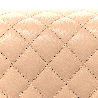 Chanel Caviar Quilted Small Coco Handle Flap Beige 8 of 10