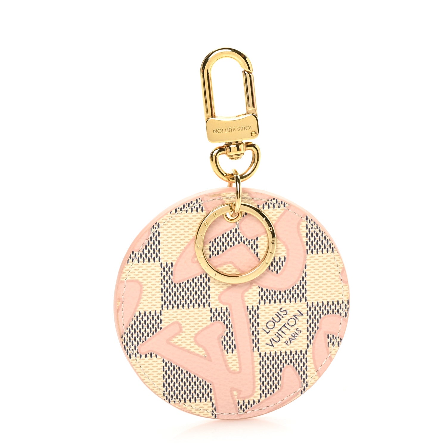 Louis Vuitton Damier Azur Tahitienne Bag Charm Key Ring 1 of 3
