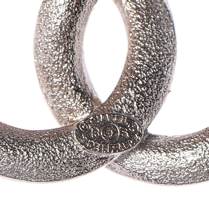 Chanel Baguette Crystal CC Drop Earrings Silver 4 of 4