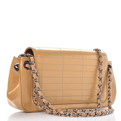 Chanel Glazed Calfskin Stitched Accordion Flap Beige 4 of 11