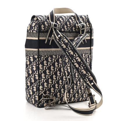 Christian Dior Oblique Backpack Blue White 3 of 8