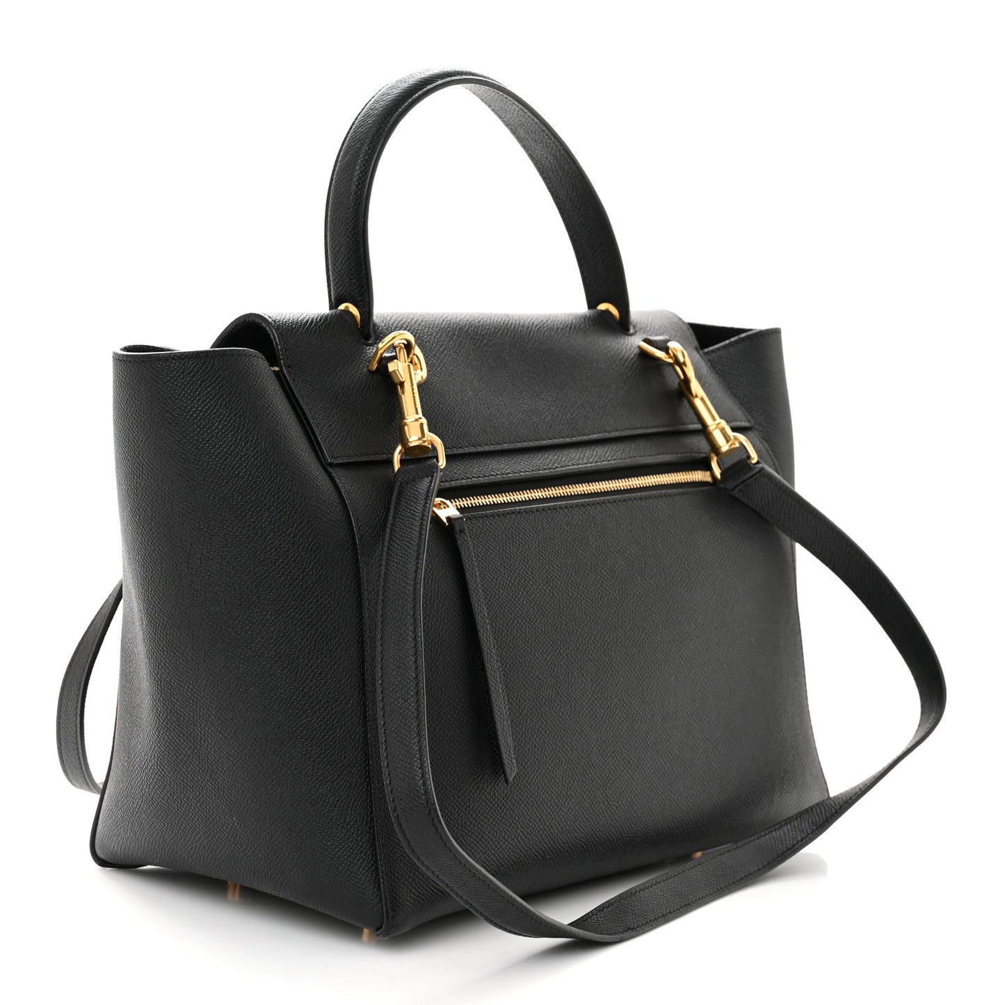 Grained Calfskin Mini Belt Bag Black