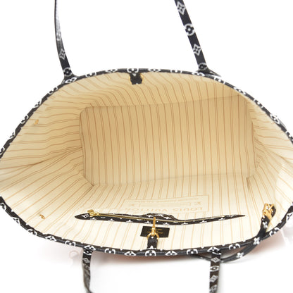 Louis Vuitton Monogram Giant Jungle Neverfull MM Ivory 7 of 13