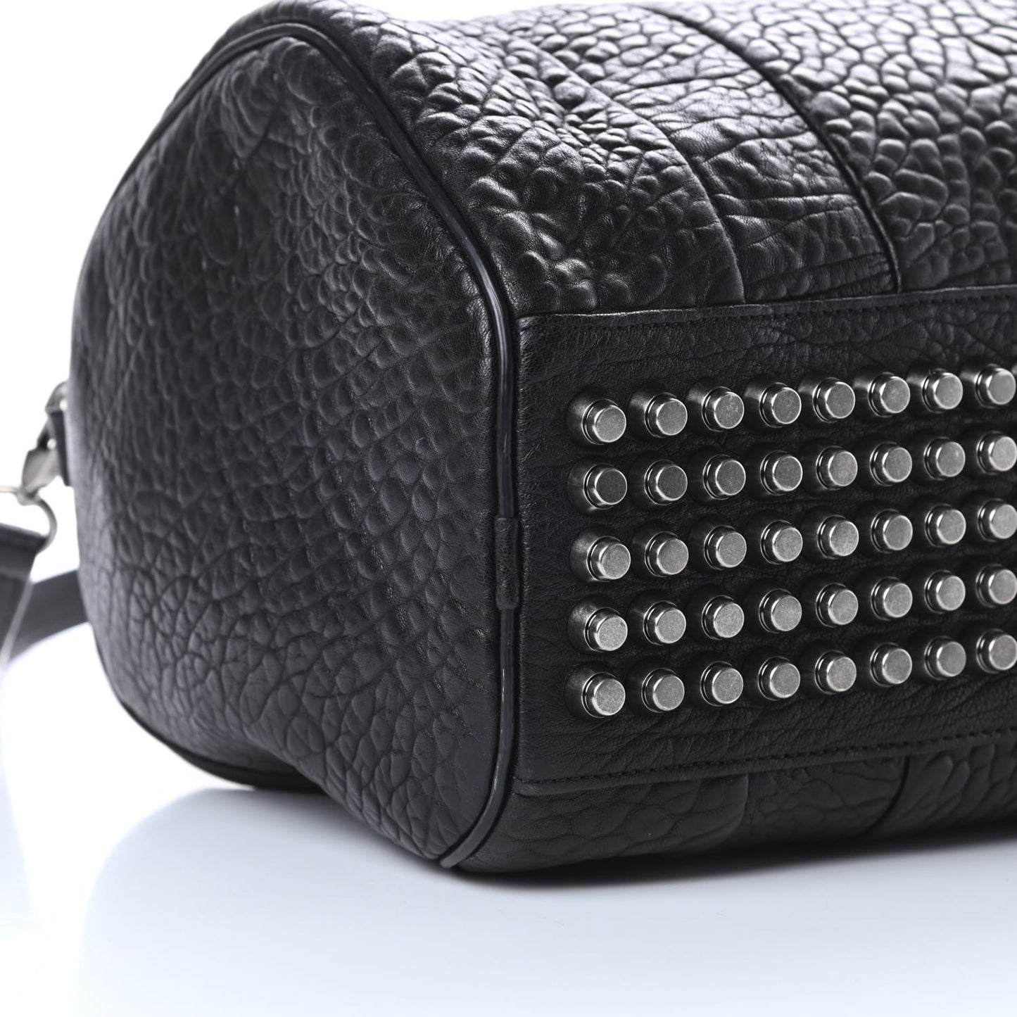 Pebbled Lambskin Rocco Black Nickel Hardware