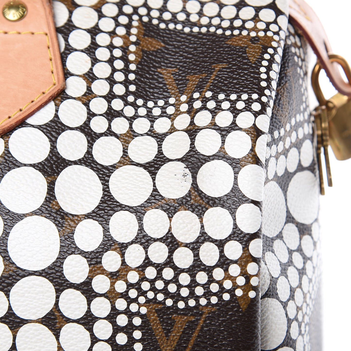Monogram Kusama Town Speedy 30 White