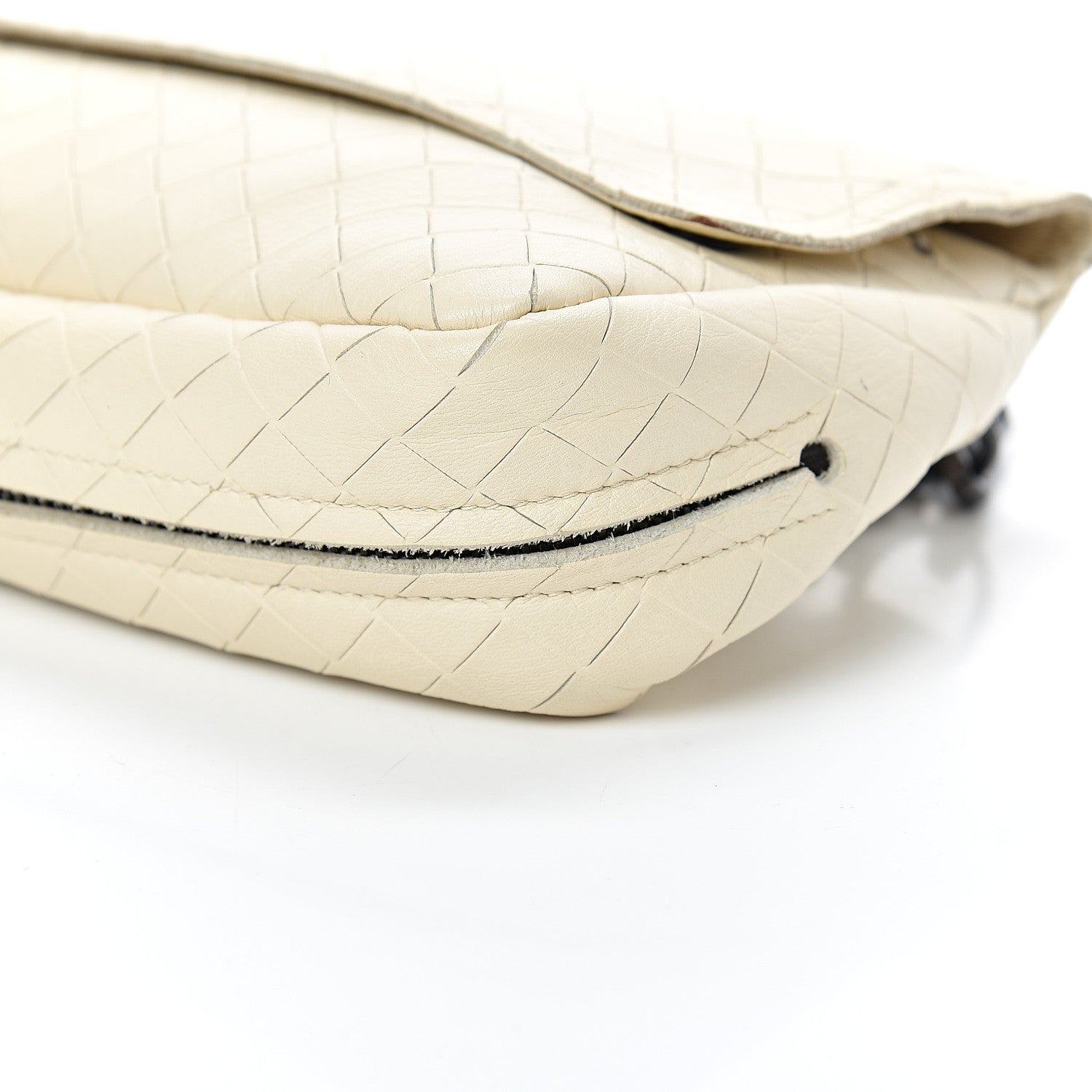 Bottega Veneta Nappa Intrecciato Mini Chain Messenger Bianca 10 of 13