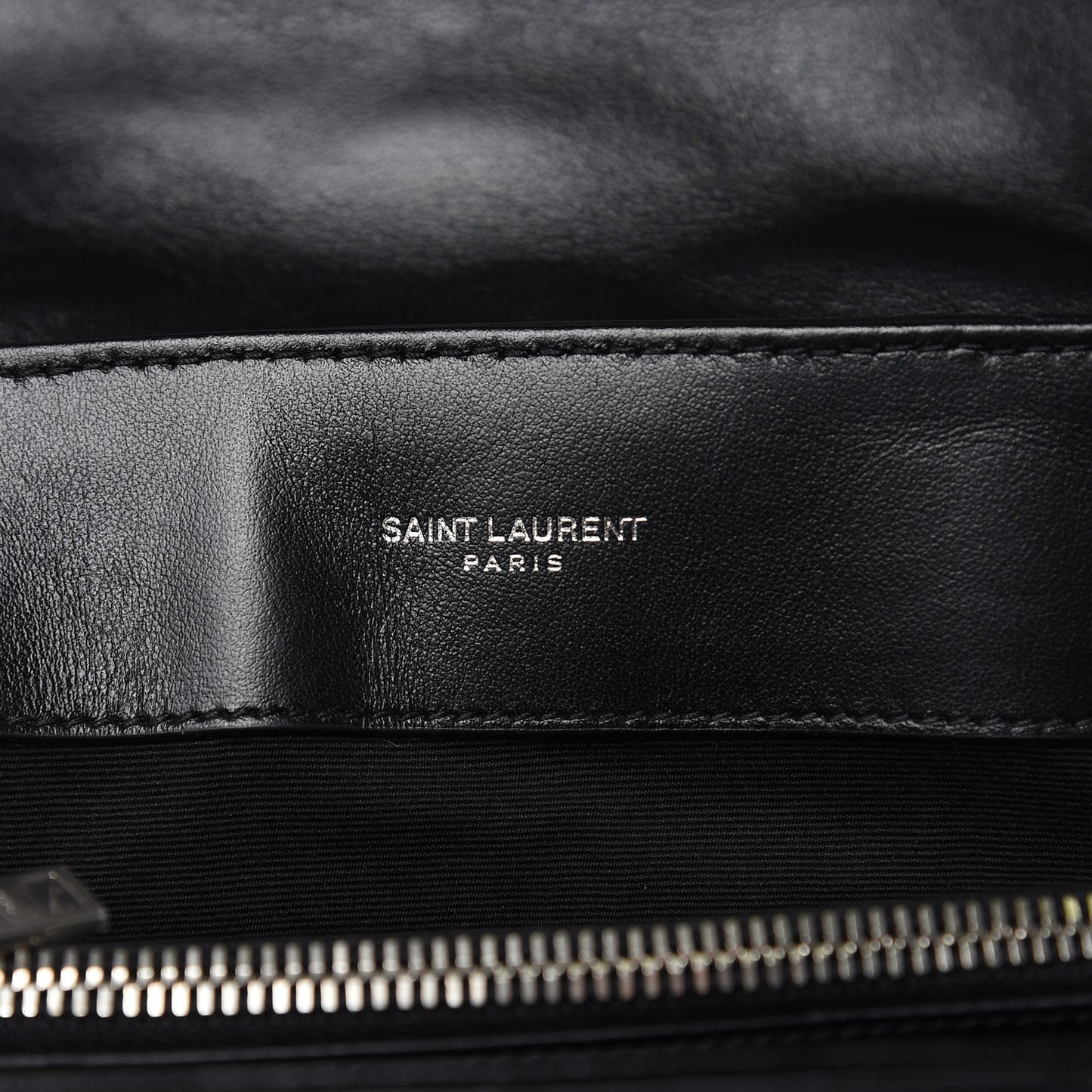 Calfskin Y Quilted Monogram Medium Loulou Satchel Black
