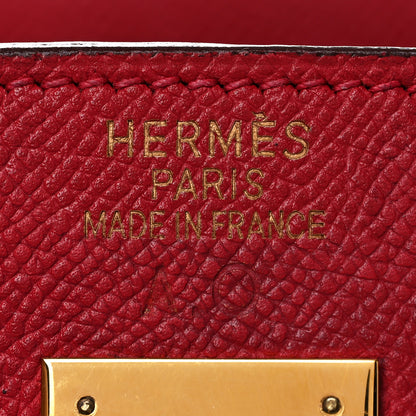 Hermes Epsom Birkin 40 Rouge Vif 23 of 51