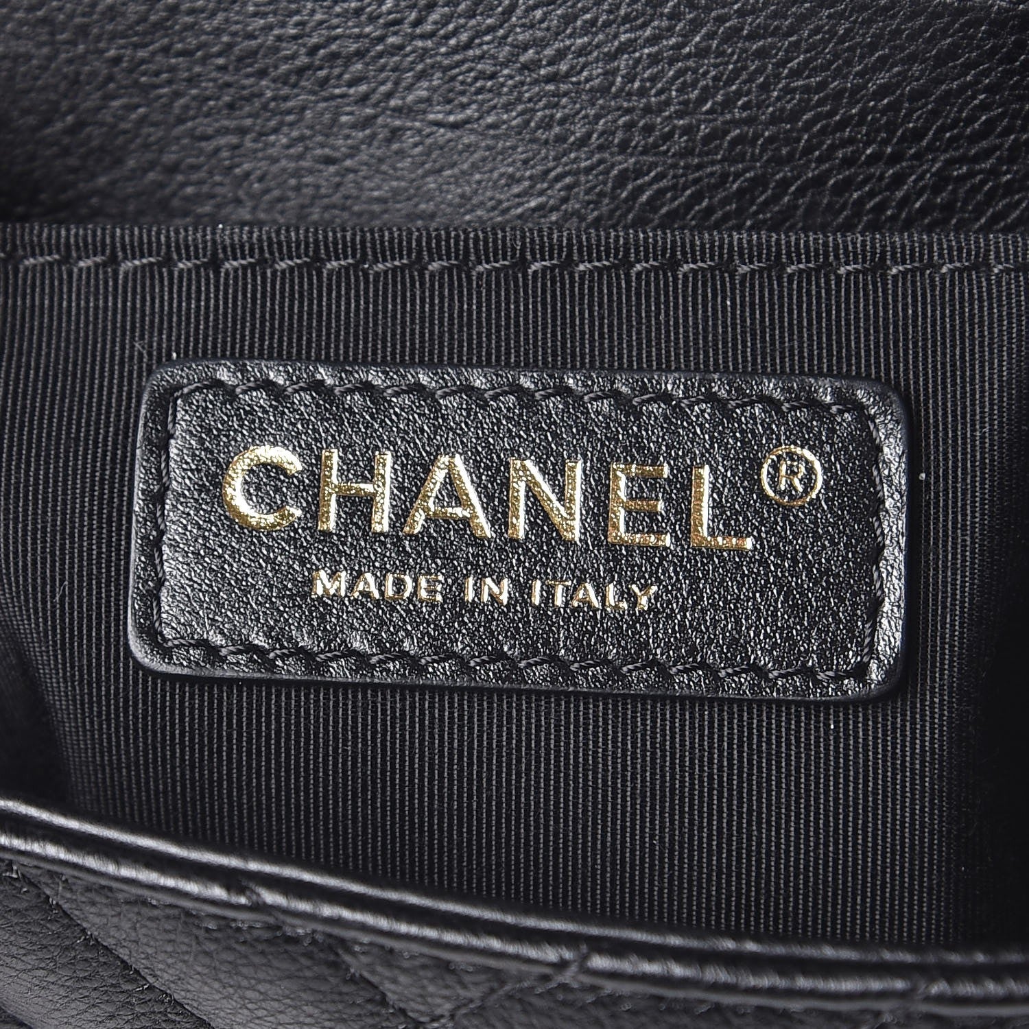 Chanel Calfskin Chevron Quilted Mini Messenger Flap Black 6 of 7
