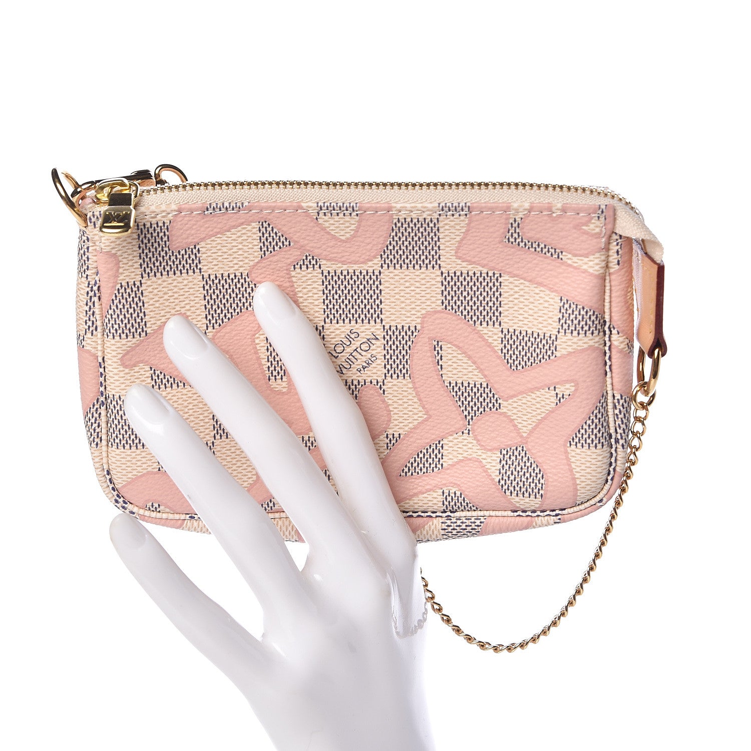 Louis Vuitton Damier Azur Tahitienne Mini Pochette Accessories 2 of 8