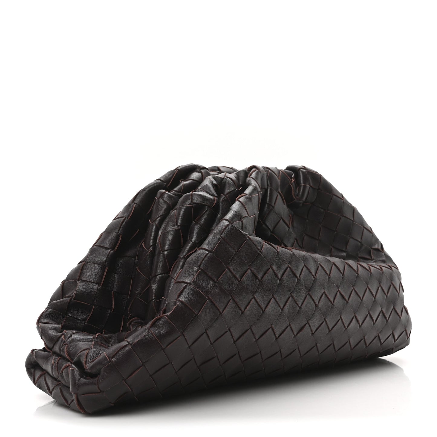 Nappa Maxi Intrecciato The Pouch Oversized Clutch Grape