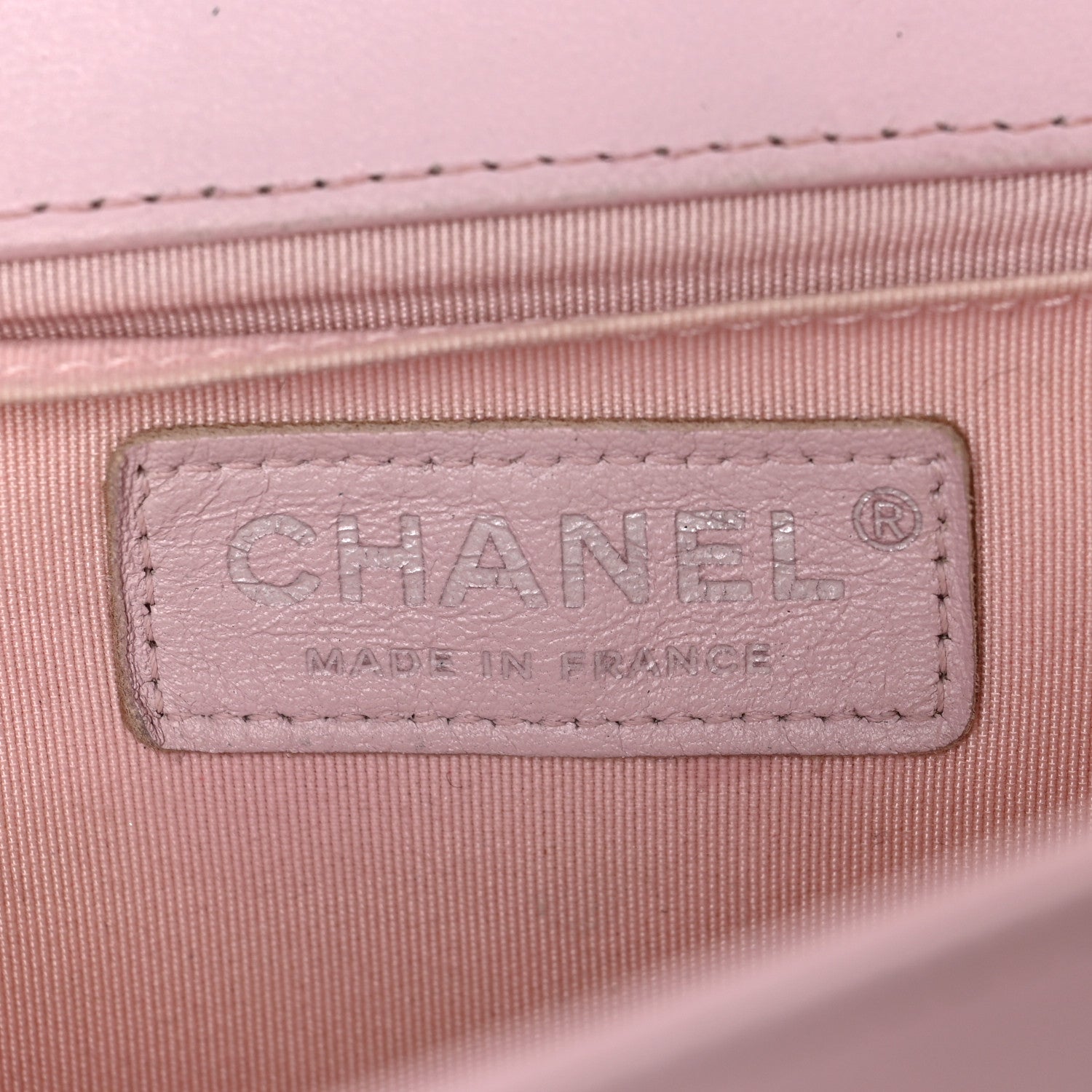 Chanel Lambskin Iridescent PVC Medium Boy Flap Light Pink Silver 6 of 11