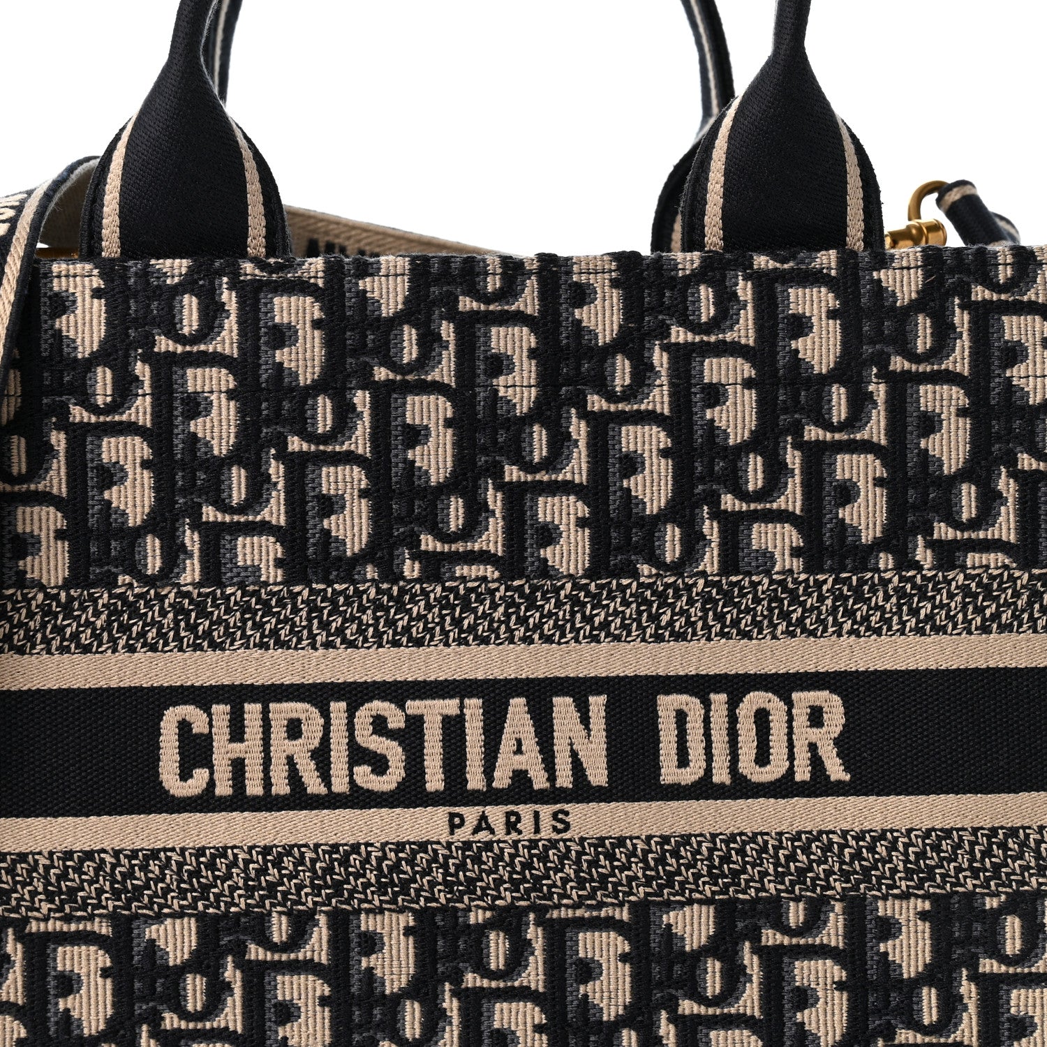 Christian Dior Oblique Calfskin Small Book Tote With Strap Blue Multicolor 8 of 14
