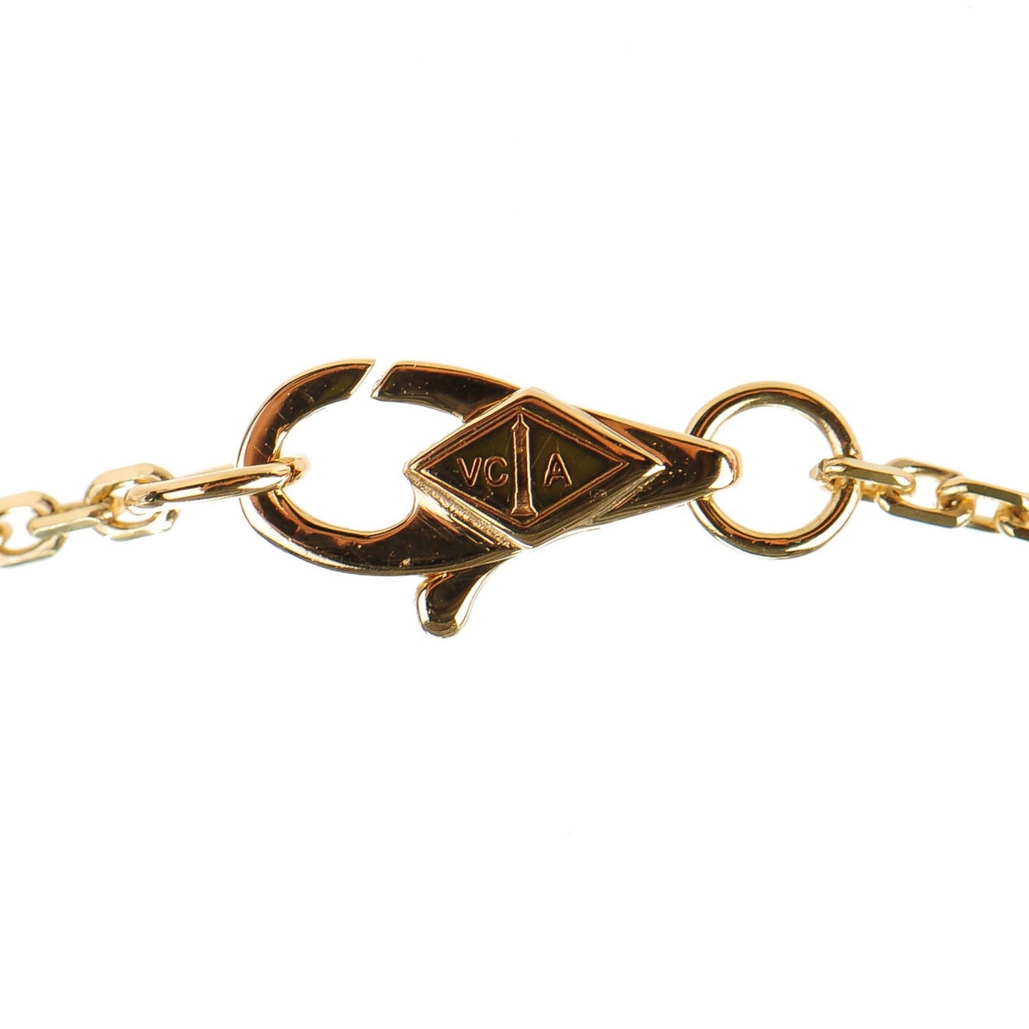 18K Yellow Gold Mother of Pearl Sweet Alhambra Bracelet