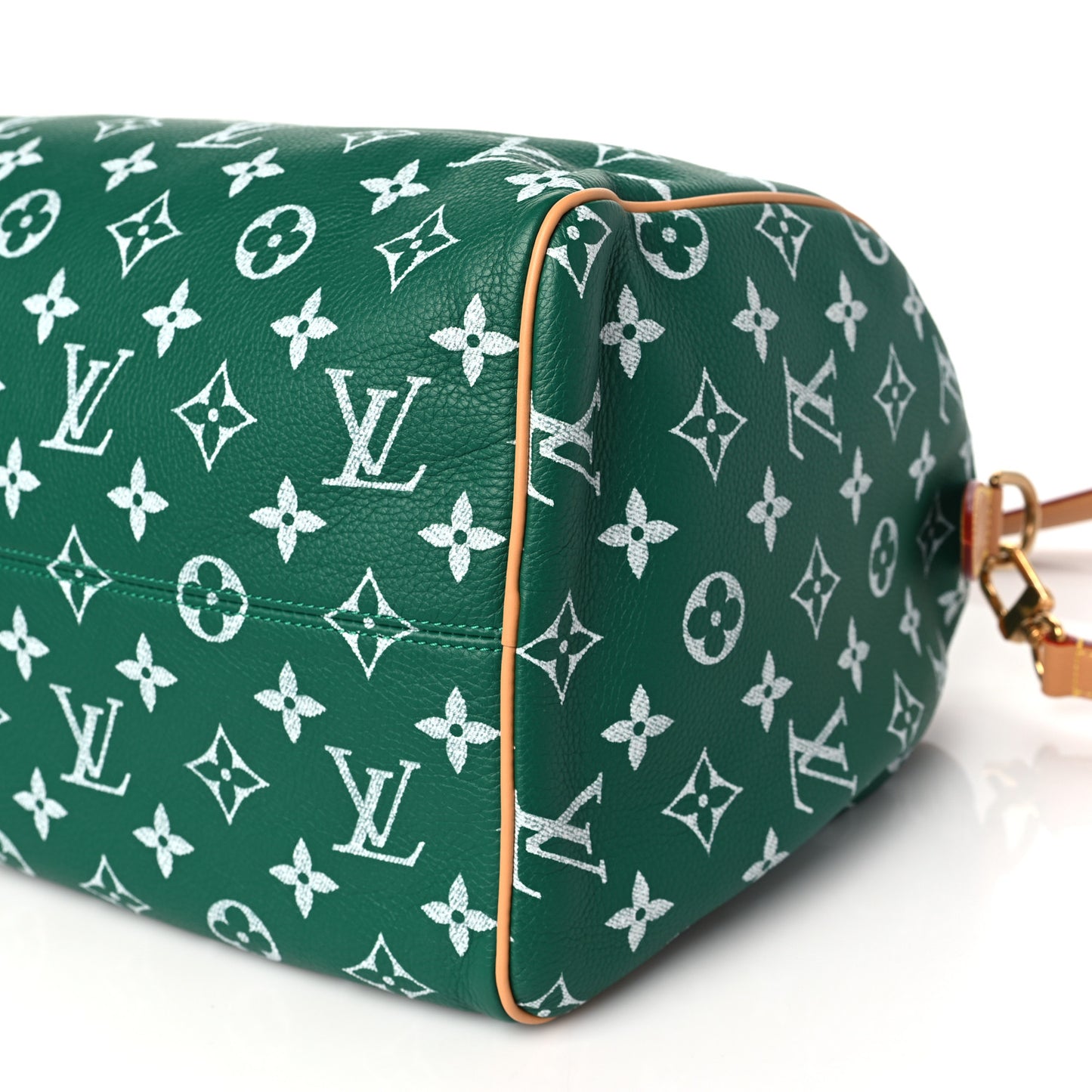 LOUIS VUITTON Calfskin Monogram Speedy P9 Bandouliere 40 Green