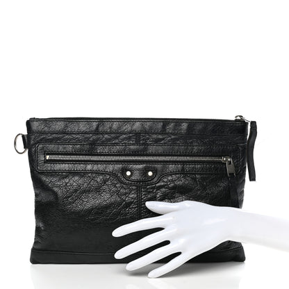 Balenciaga Agneau Arena Classic Hardware Medium Clip Black 2 of 10
