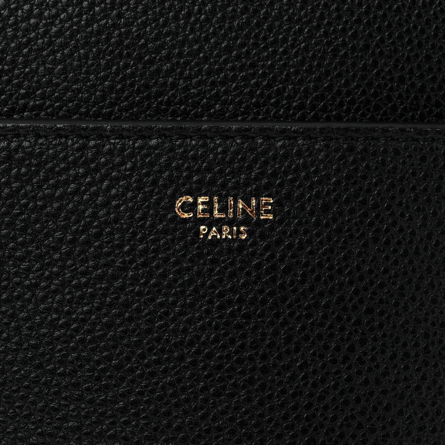 Soft Grained Calfskin Sangle Bucket Bag Black