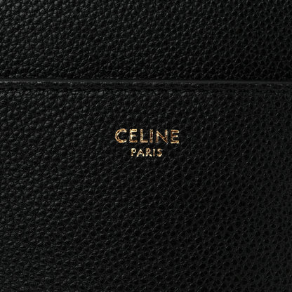 Celine Soft Grained Calfskin Sangle Bucket Bag Black 6 of 11