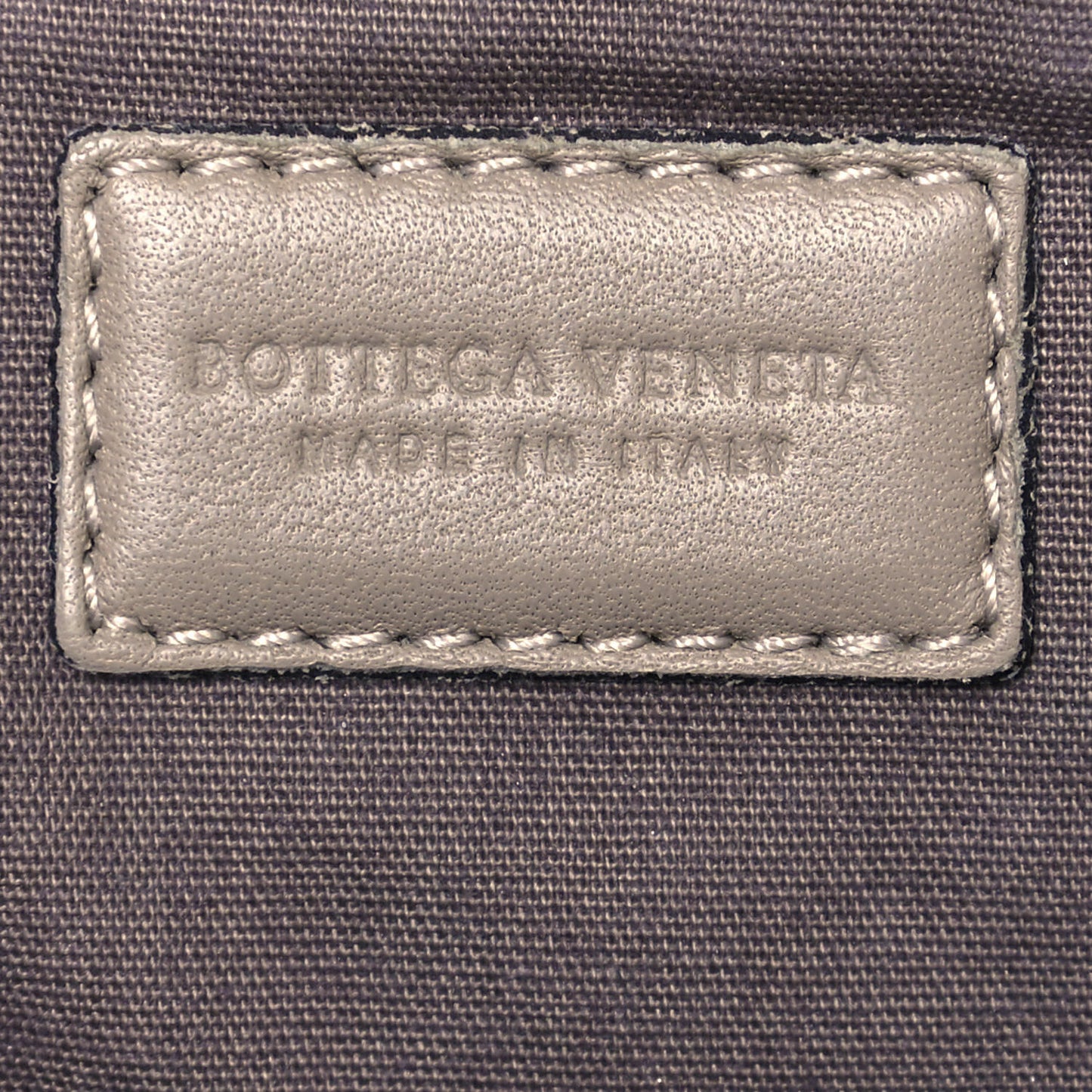Nappa Intrecciato Elaphe Large Flat Zip Billetto Pouch Mink