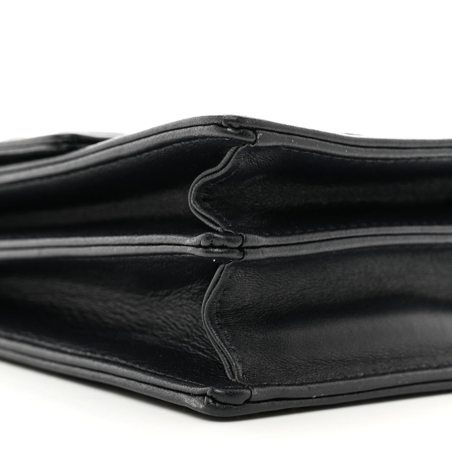 Lambskin Studded Vertical Diorama Black