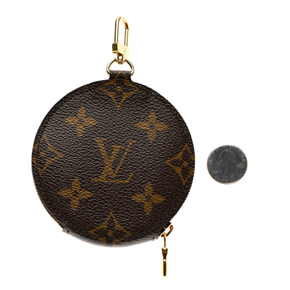 Louis Vuitton Monogram 2021 Christmas Animation Japanese Garden Round Coin Purse Wisteria Pink 2 of 4