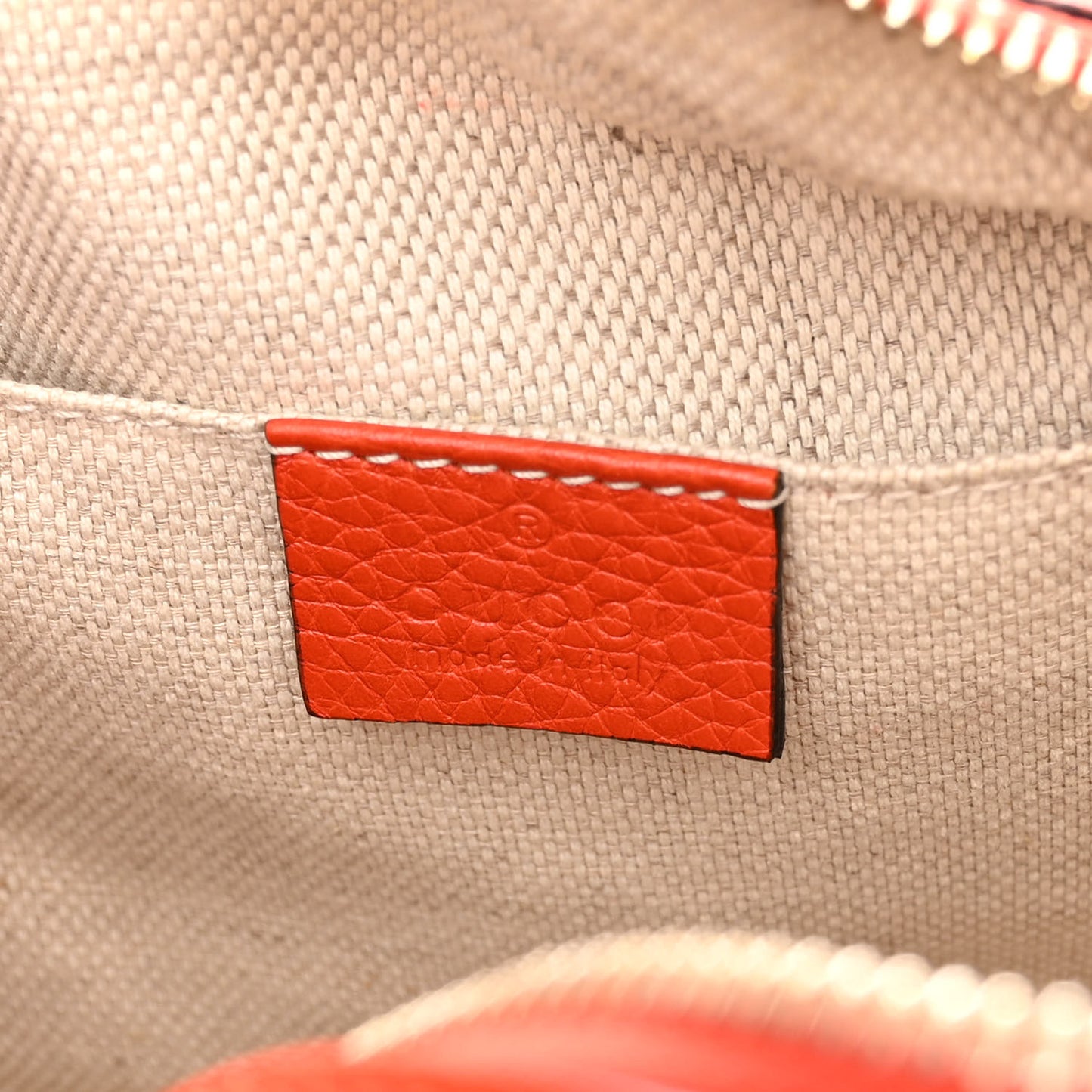 Pebbled Calfskin Small Soho Disco Bag Sun Orange