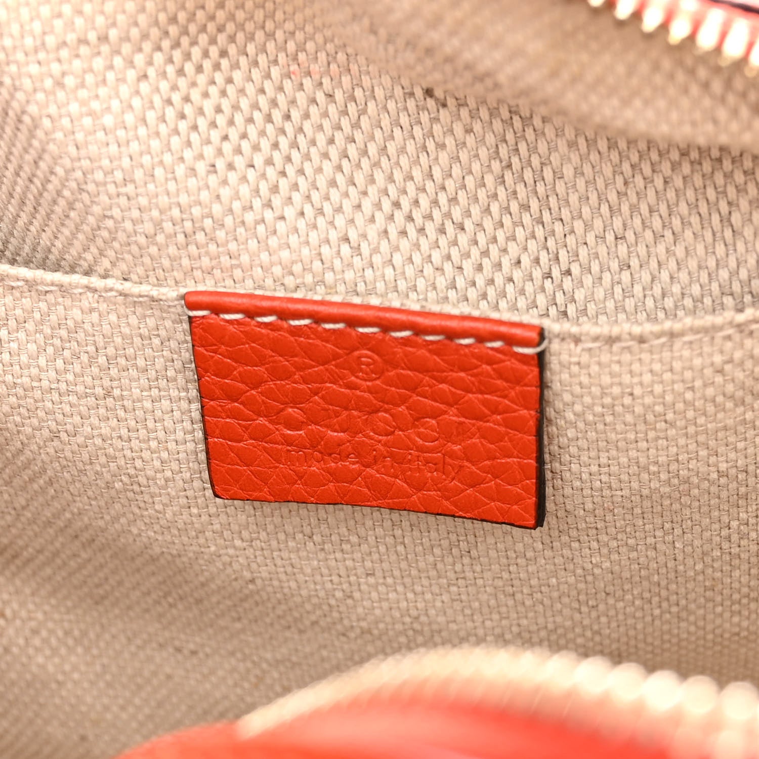 Gucci Pebbled Calfskin Small Soho Disco Bag Sun Orange 6 of 10